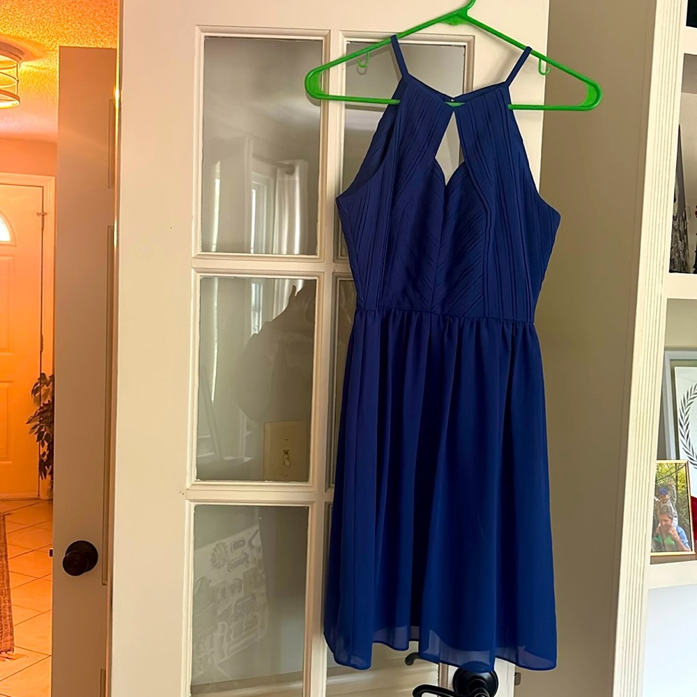 Size small - royal blue a drea dress - worn 1 time like new